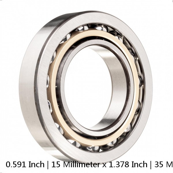 0.591 Inch | 15 Millimeter x 1.378 Inch | 35 Millimeter x 0.626 Inch | 15.9 Millimeter  CONSOLIDATED BEARING 5202-2RS  Angular Contact Ball Bearings