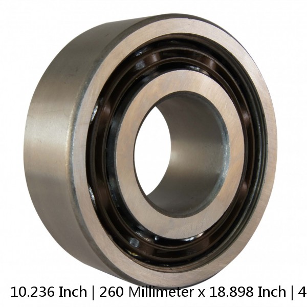 10.236 Inch | 260 Millimeter x 18.898 Inch | 480 Millimeter x 3.543 Inch | 90 Millimeter  CONSOLIDATED BEARING QJ-1252  Angular Contact Ball Bearings