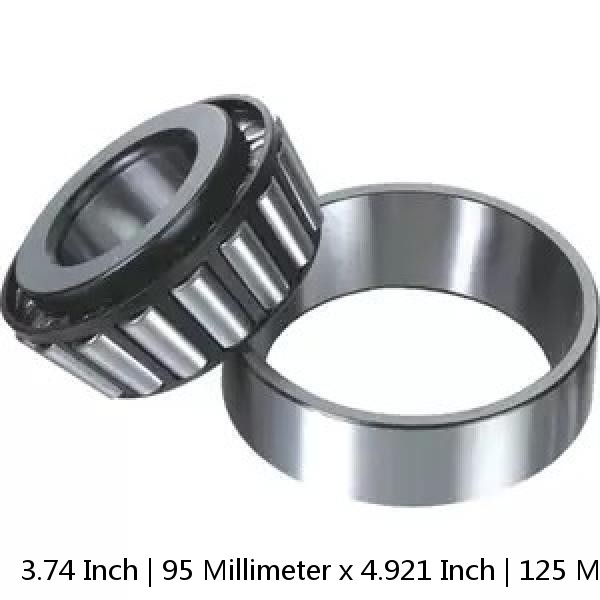 3.74 Inch | 95 Millimeter x 4.921 Inch | 125 Millimeter x 1.417 Inch | 36 Millimeter  CONSOLIDATED BEARING NKI-95/36  Needle Non Thrust Roller Bearings