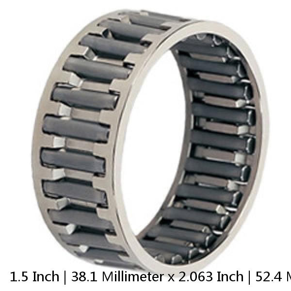 1.5 Inch | 38.1 Millimeter x 2.063 Inch | 52.4 Millimeter x 1.25 Inch | 31.75 Millimeter  CONSOLIDATED BEARING MR-24-2RS  Needle Non Thrust Roller Bearings