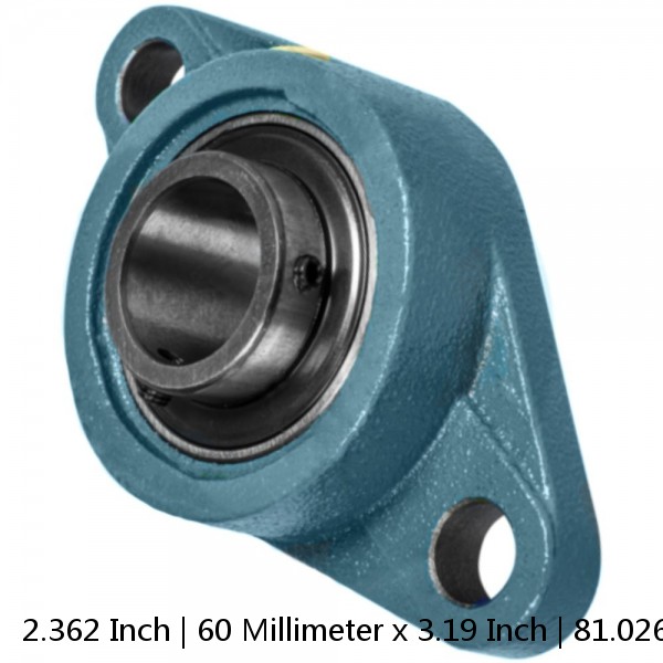 2.362 Inch | 60 Millimeter x 3.19 Inch | 81.026 Millimeter x 2.756 Inch | 70 Millimeter  QM INDUSTRIES QVPL14V060SEN  Pillow Block Bearings