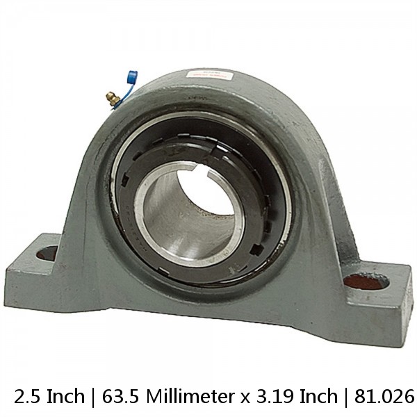 2.5 Inch | 63.5 Millimeter x 3.19 Inch | 81.026 Millimeter x 2.75 Inch | 69.85 Millimeter  QM INDUSTRIES QVPL14V208SN  Pillow Block Bearings