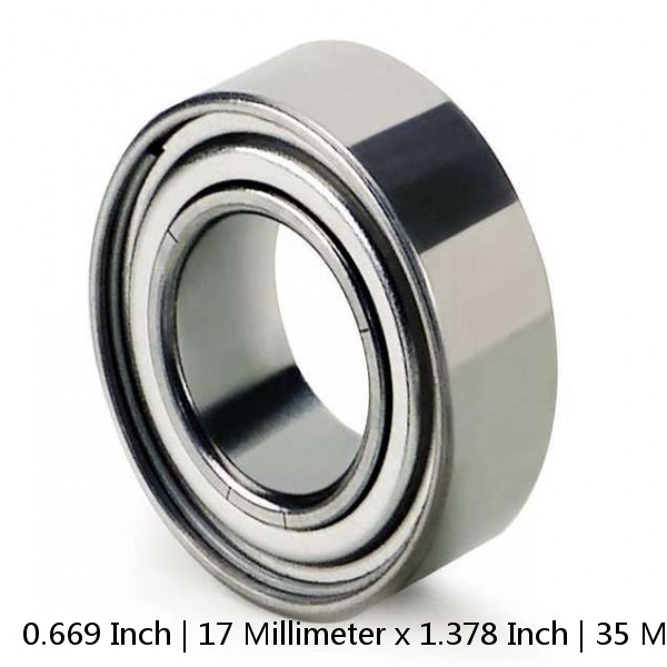 0.669 Inch | 17 Millimeter x 1.378 Inch | 35 Millimeter x 0.394 Inch | 10 Millimeter  TIMKEN JM9103PP C2 FA51154  Precision Ball Bearings