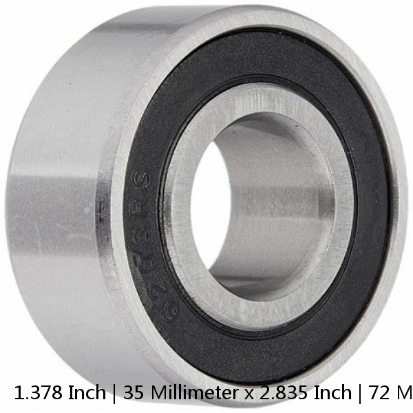 1.378 Inch | 35 Millimeter x 2.835 Inch | 72 Millimeter x 0.669 Inch | 17 Millimeter  SKF 7207 BECBP/W64  Precision Ball Bearings