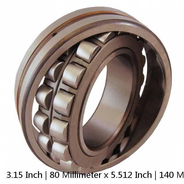 3.15 Inch | 80 Millimeter x 5.512 Inch | 140 Millimeter x 1.299 Inch | 33 Millimeter  LINK BELT 22216LBC3  Spherical Roller Bearings