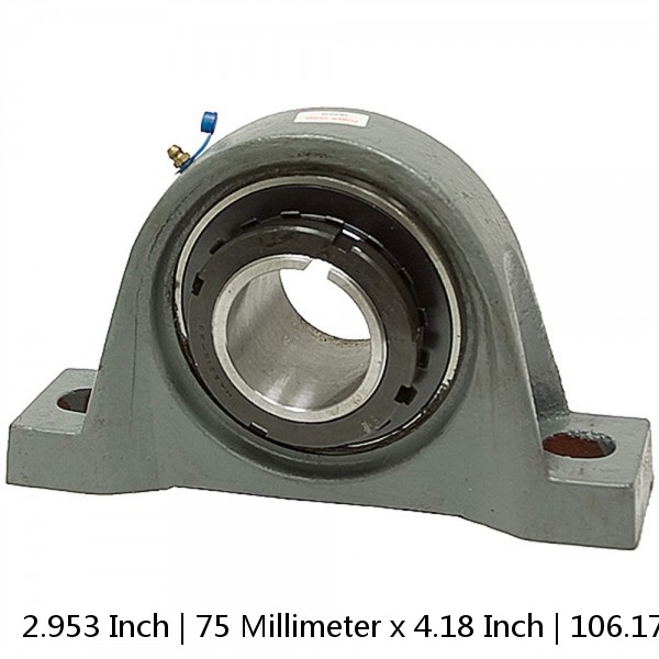 2.953 Inch | 75 Millimeter x 4.18 Inch | 106.172 Millimeter x 3.74 Inch | 95 Millimeter  QM INDUSTRIES QVVPN17V075SC  Pillow Block Bearings