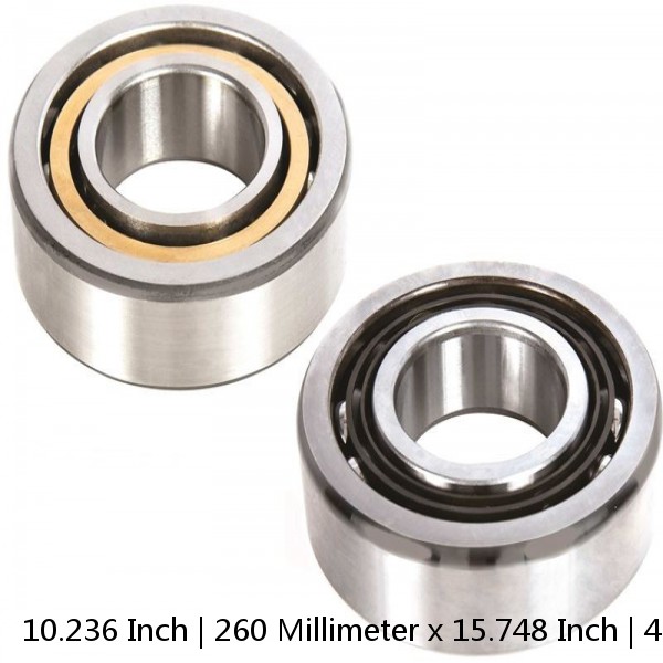 10.236 Inch | 260 Millimeter x 15.748 Inch | 400 Millimeter x 2.559 Inch | 65 Millimeter  CONSOLIDATED BEARING 7052 MG UA  Angular Contact Ball Bearings #1 image