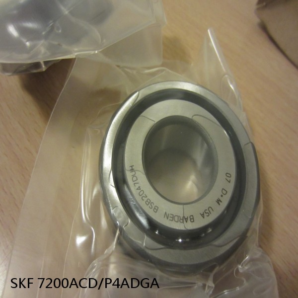 7200ACD/P4ADGA SKF Super Precision,Super Precision Bearings,Super Precision Angular Contact,7200 Series,25 Degree Contact Angle #1 image